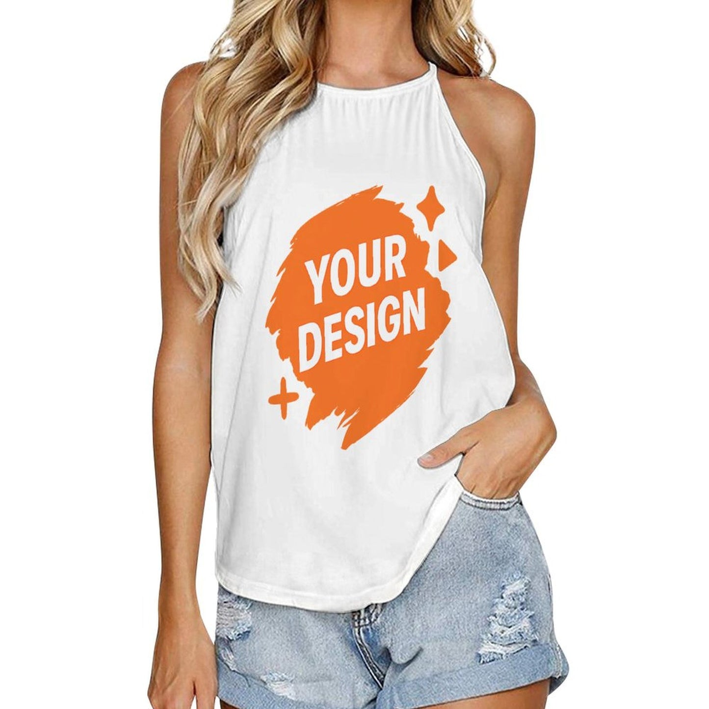 Personalized Custom Sleeveless Workout Tank Top - Add Your Text or Image