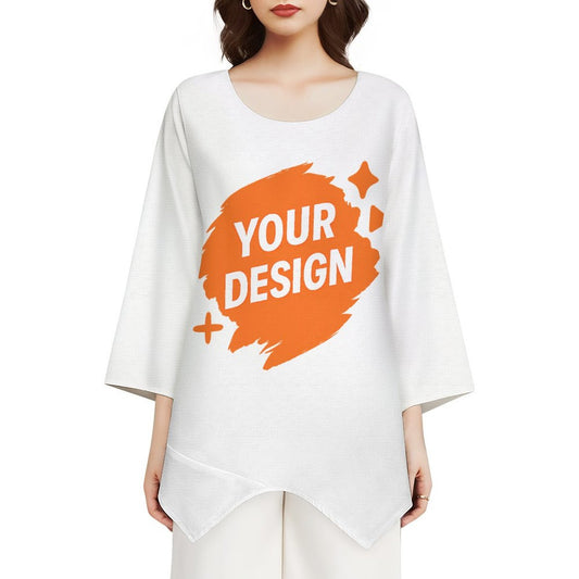 Personalized Long Sleeve Tee - Comfortable & Unique Slub Texture