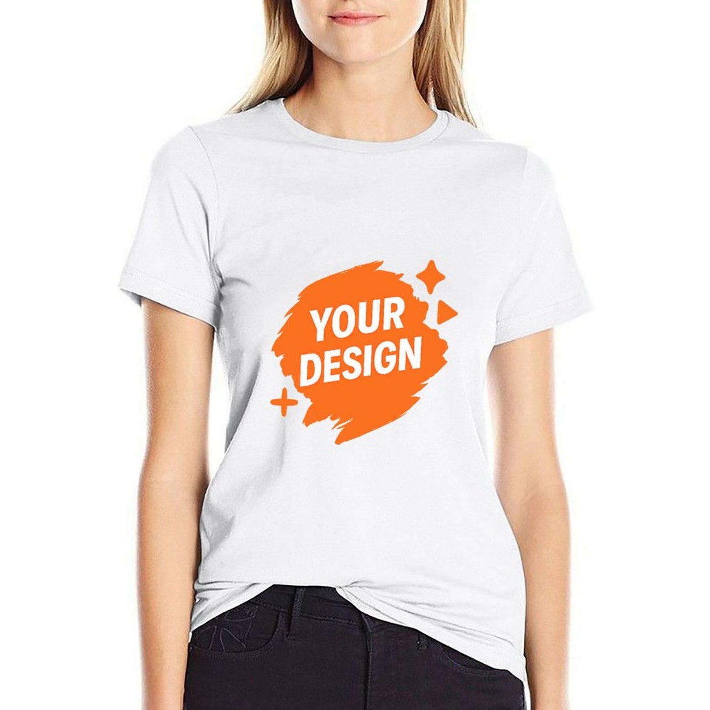 Custom Women's 100% Cotton Graphic Tee - Personalized Design Available