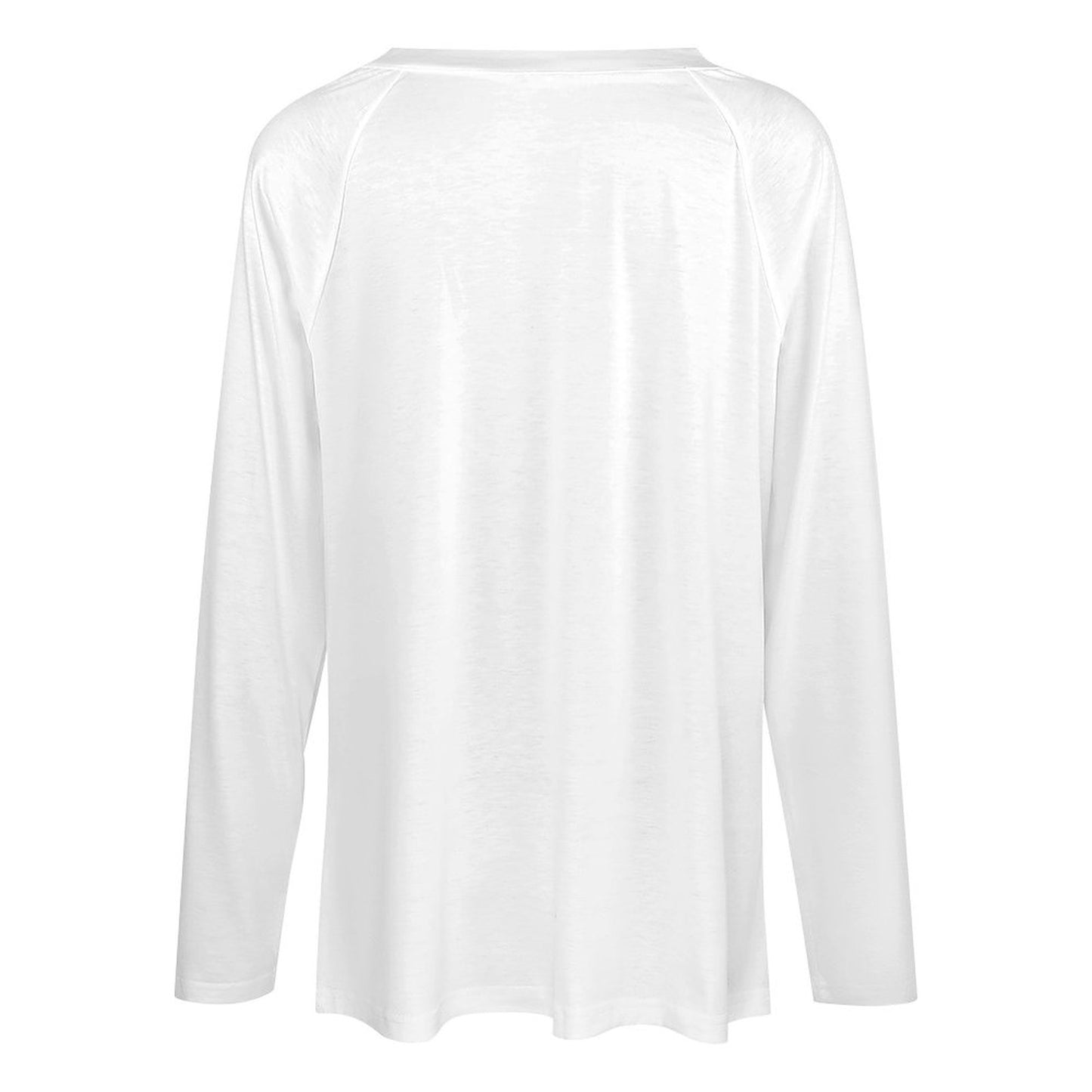 Personalized Women's Loose Fit Long Sleeve Shirt - Comfortable & Trendy