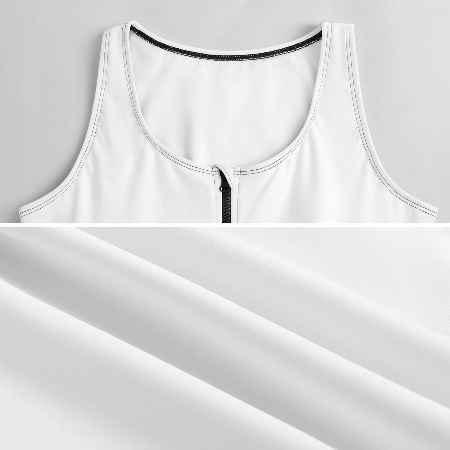 Custom Yoga Zipper Vest with Removable Pads - Design Your Own!