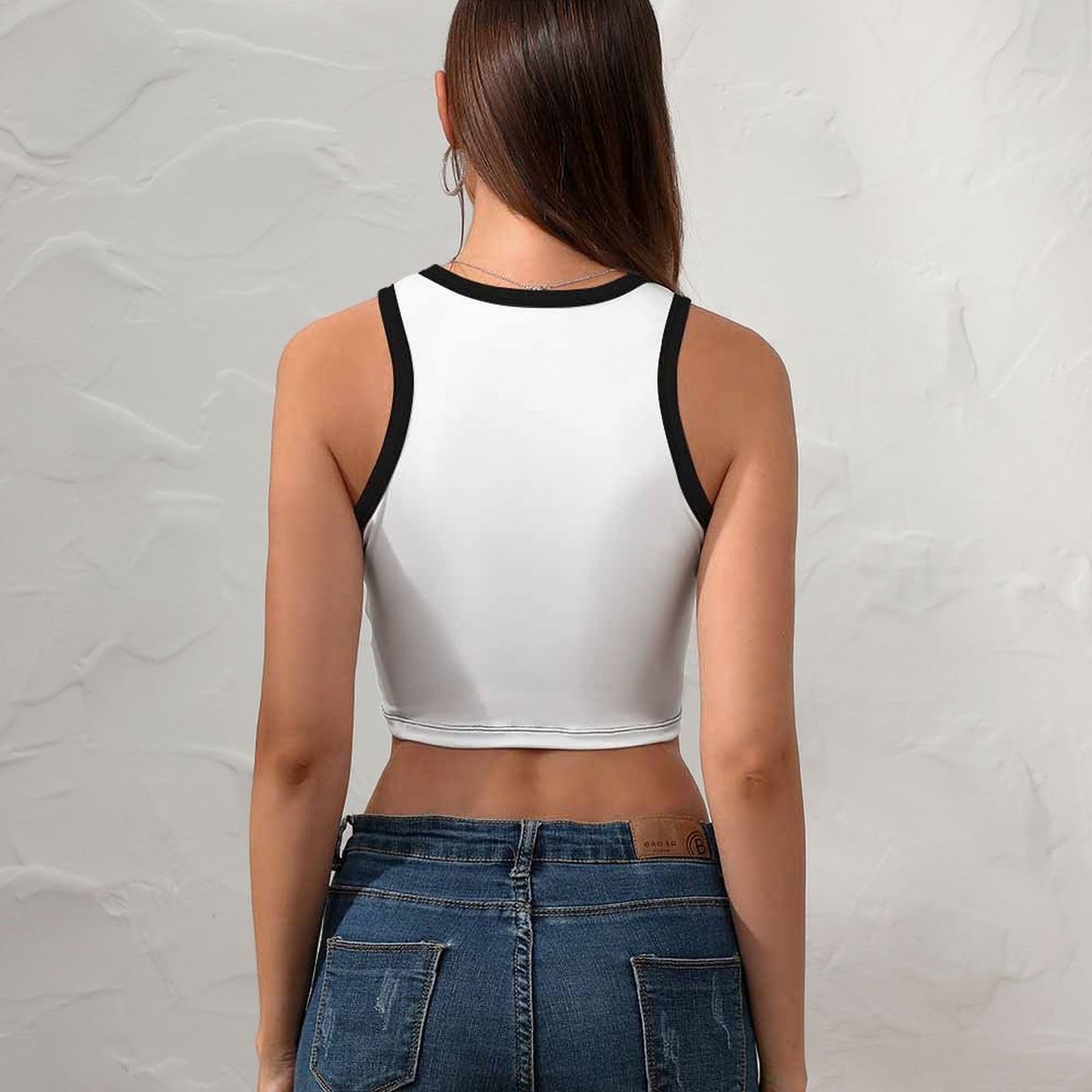 Personalized Racerback Crop Top - Comfortable & Trendy