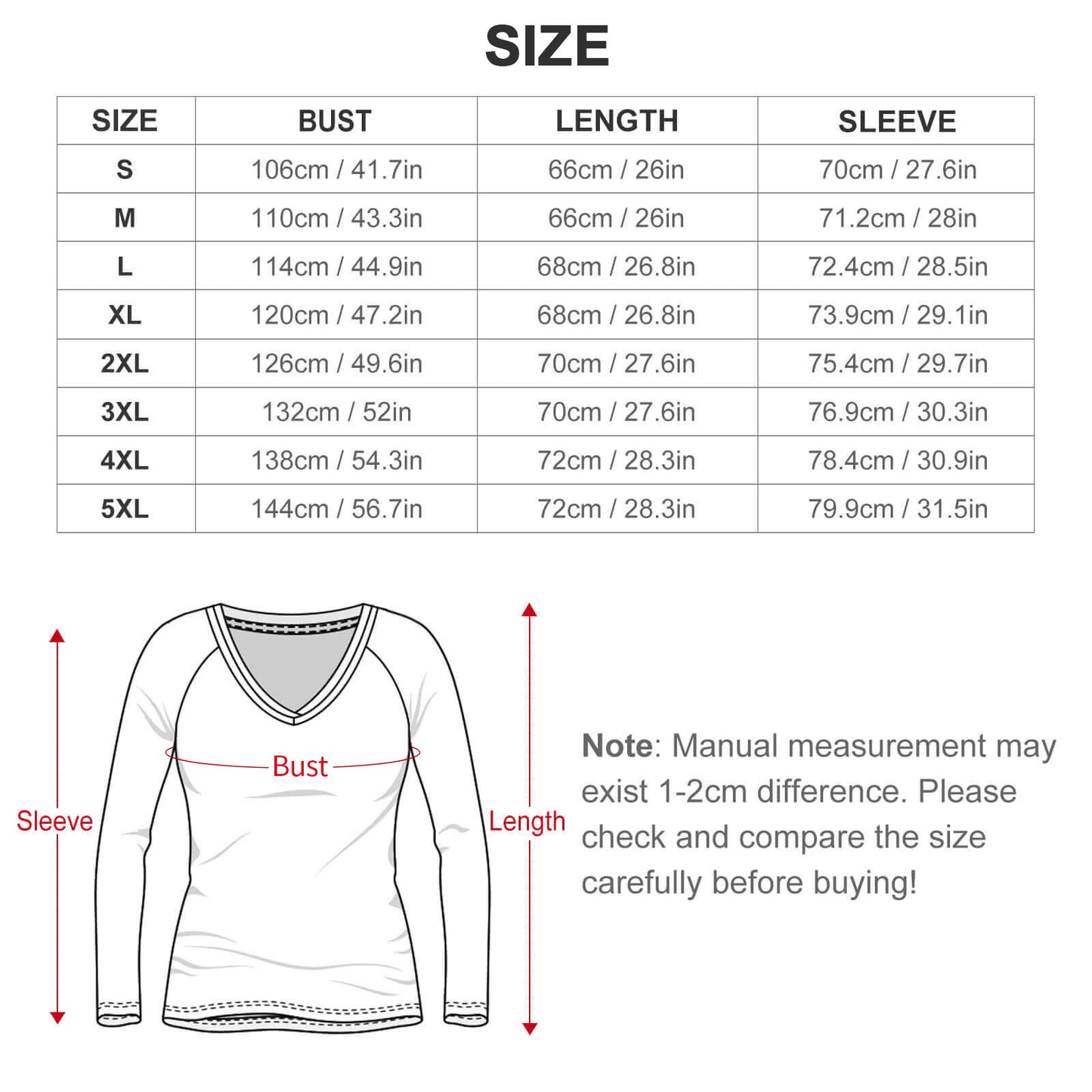 Personalized Women's Loose Fit Long Sleeve Shirt - Comfortable & Trendy