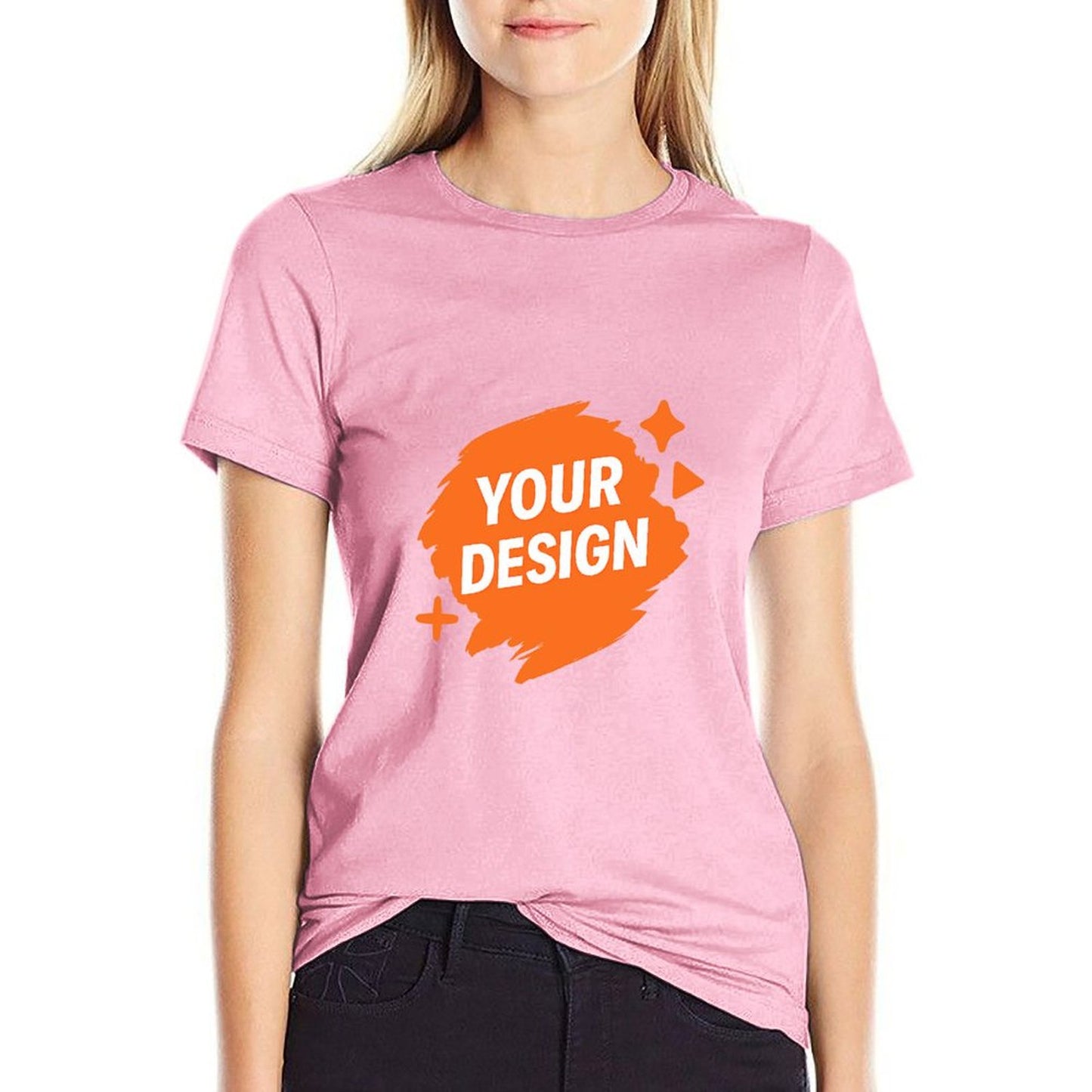 Custom Women's 100% Cotton Graphic Tee - Personalized Design Available
