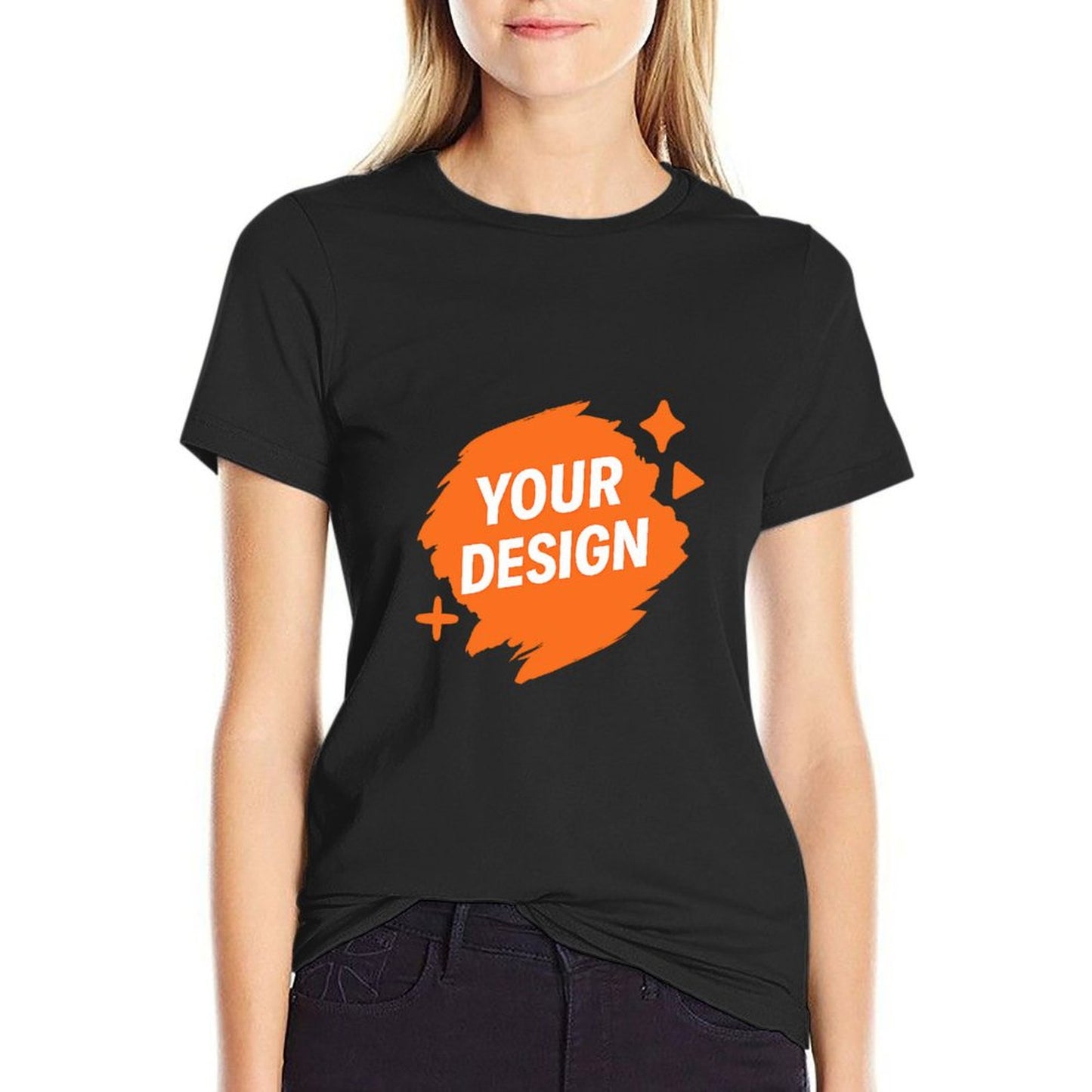 Custom Women's 100% Cotton Graphic Tee - Personalized Design Available