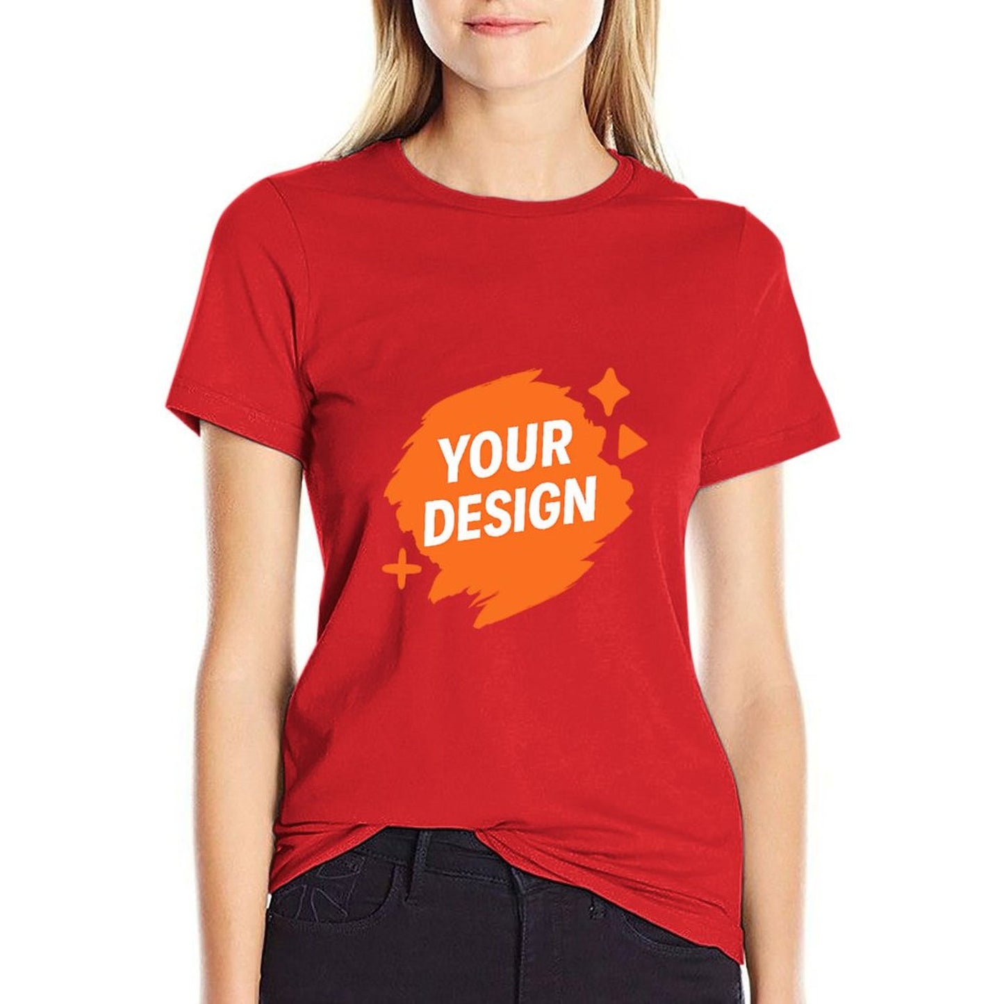 Custom Women's 100% Cotton Graphic Tee - Personalized Design Available