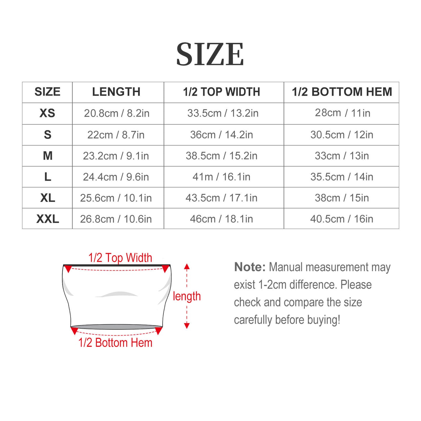 Personalized Women's Bandeau Top - Create Your Own Graphic