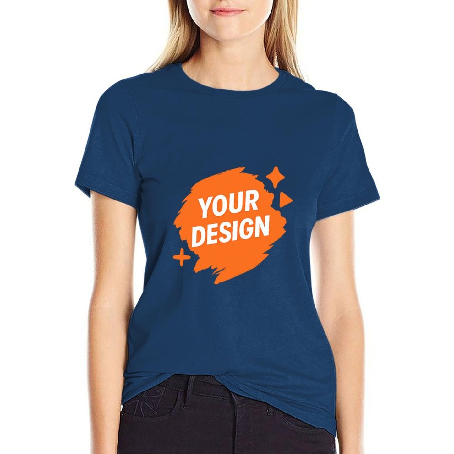 Custom Women's 100% Cotton Graphic Tee - Personalized Design Available