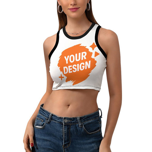 Personalized Racerback Crop Top - Comfortable & Trendy