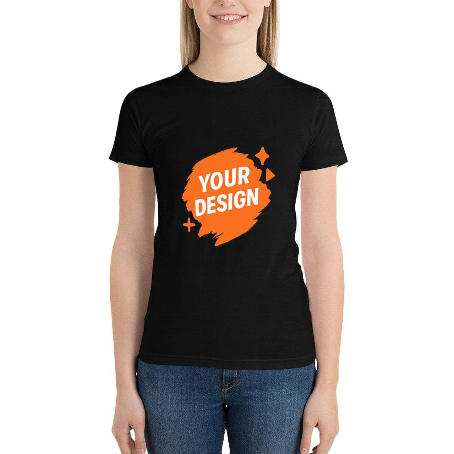 Custom Women's 100% Cotton Graphic Tee - Personalized Design Available