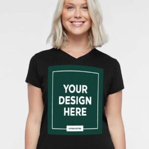 Personalized Design Women’s V-Neck Cotton T-Shir