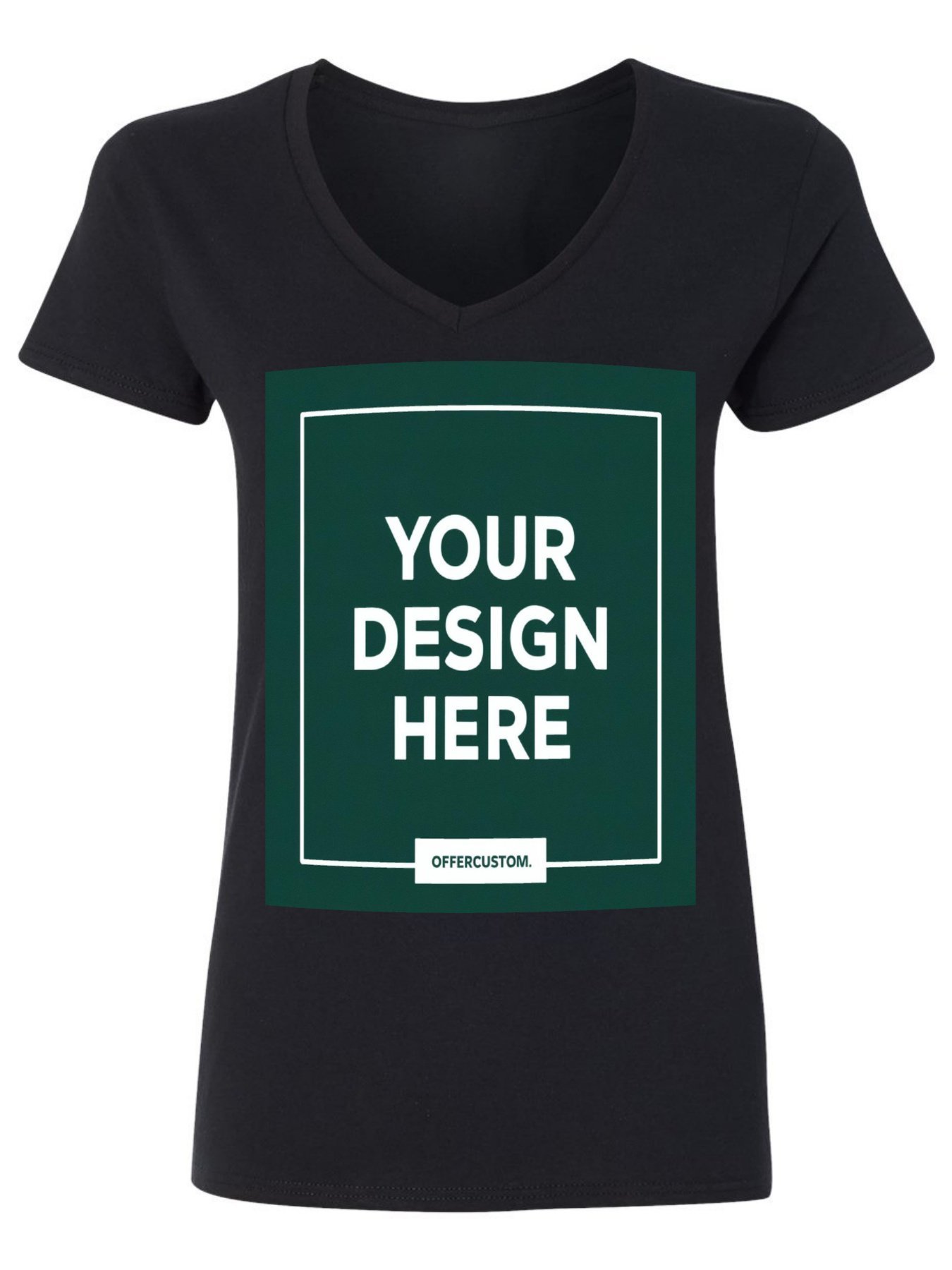 Personalized Design Women’s V-Neck Cotton T-Shir - Image 4
